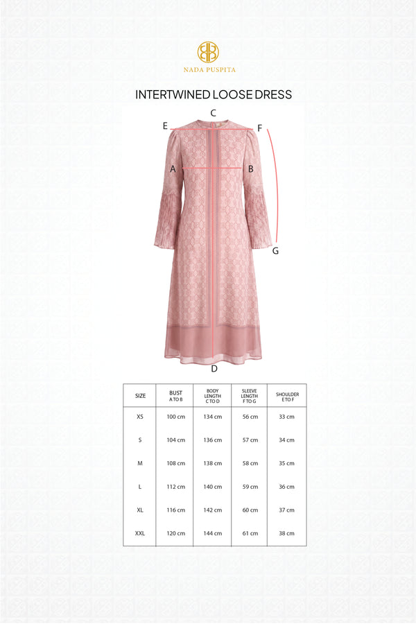 Intertwined Loose Dress - Pink