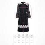Intertwined Pleated Dress - Black