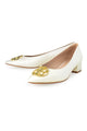 Camille Satin Pump - Ivory