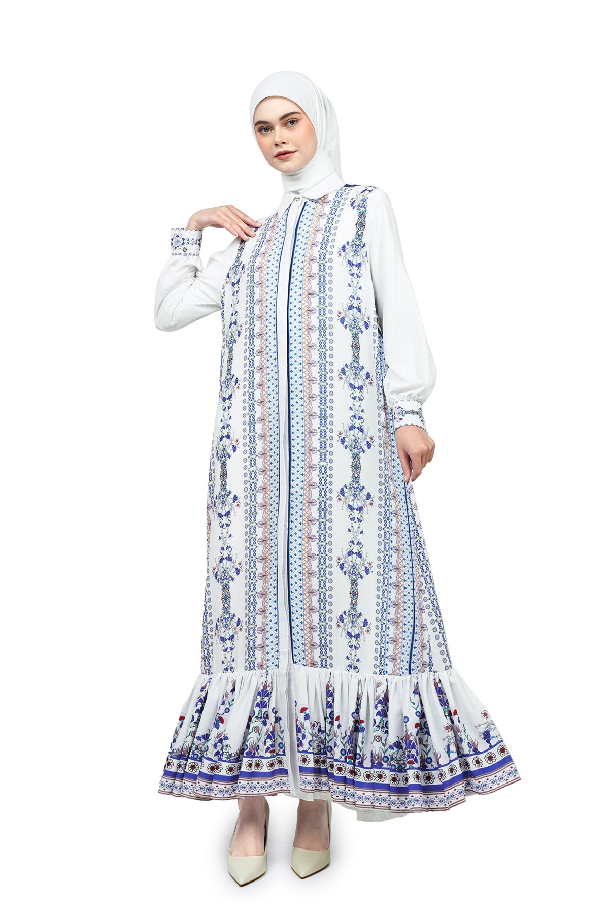 Iznik Shirt Dress - Multicolor