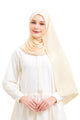 Jannah Embroidery Shawl - Cream