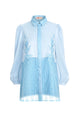 Jasmine Monogram Puff Shirt - Blue