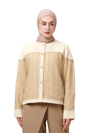 Jasmine Monogram Shirt - Brown