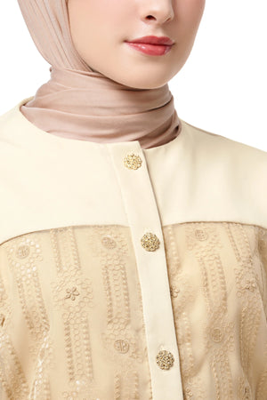Jasmine Monogram Shirt - Brown