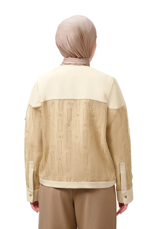 Jasmine Monogram Shirt - Brown