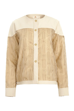 Jasmine Monogram Shirt - Brown