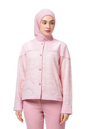 Jasmine Monogram Shirt - Pink