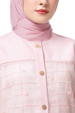 Jasmine Monogram Shirt - Pink