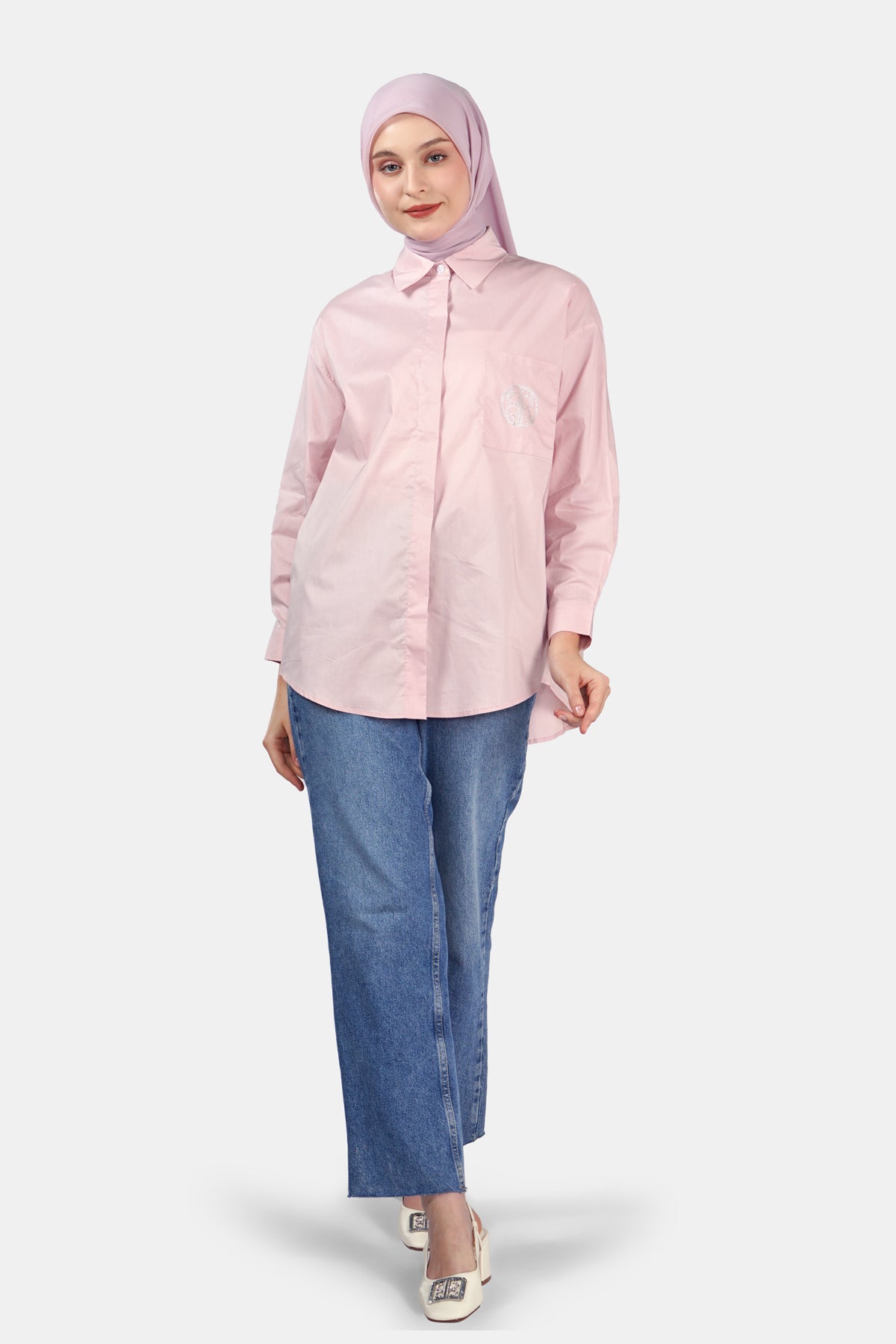 Jean Signature Shirt - Pink