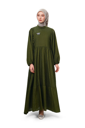 Karina Tiered Dress - Green