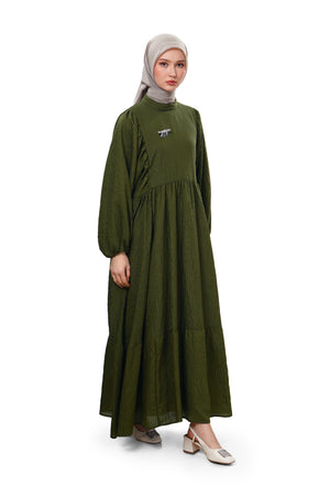 Karina Tiered Dress - Green
