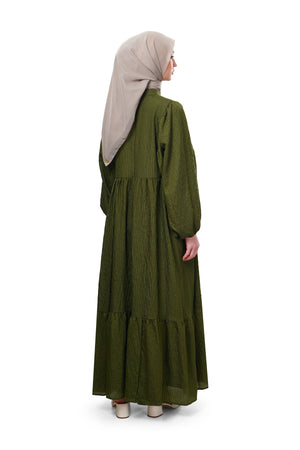 Karina Tiered Dress - Green