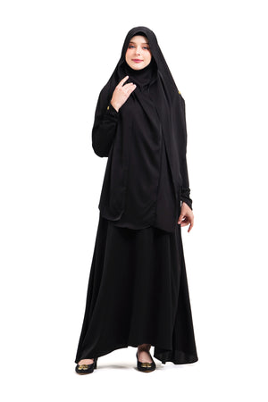 Khadijah Khimar Set - Black
