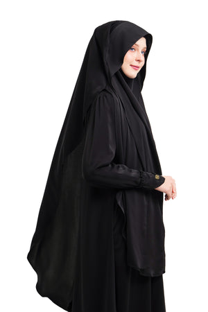 Khadijah Khimar Set - Black