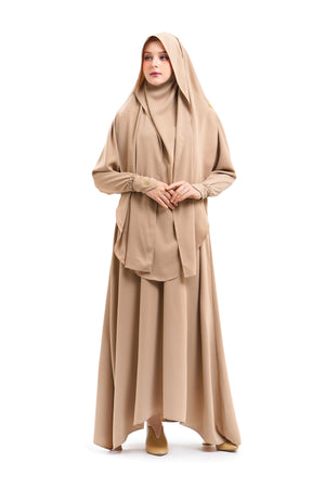 Khadijah Khimar Set - Latte