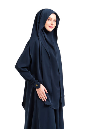 Khadijah Khimar Set - Navy