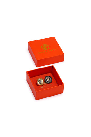 Kira Pin Brooch Package - Gold/Black