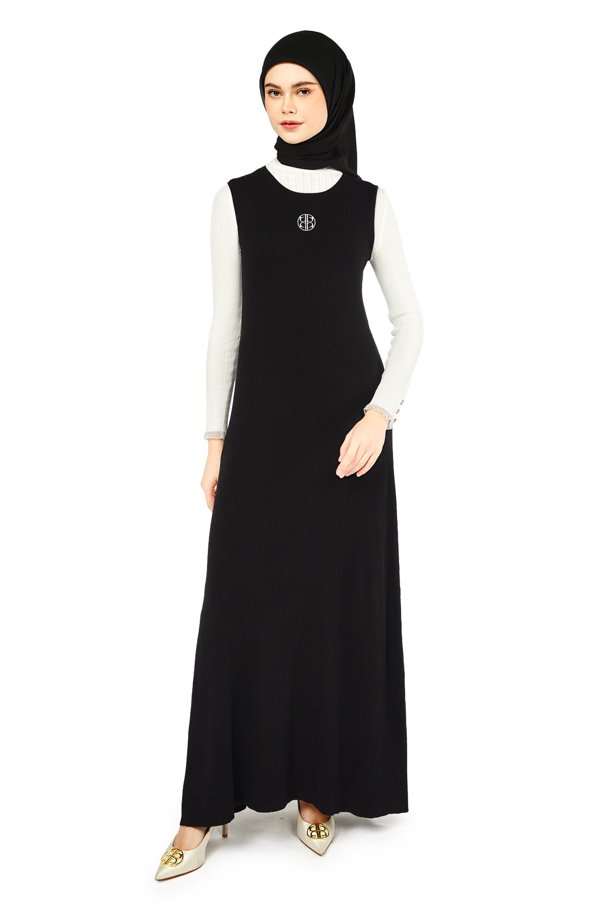 Isla Knit Inner Dress - Black - Nada Puspita Isla Knit Inner Dress - Black - Nada Puspita