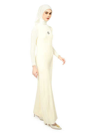 Isla Knit Inner Dress - White