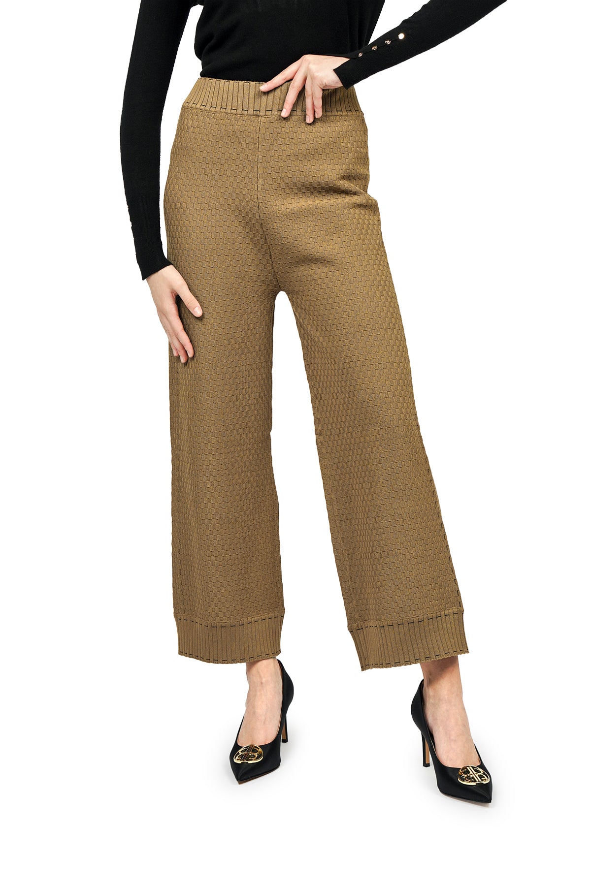 Malika Knit Pants - Camel - Nada Puspita