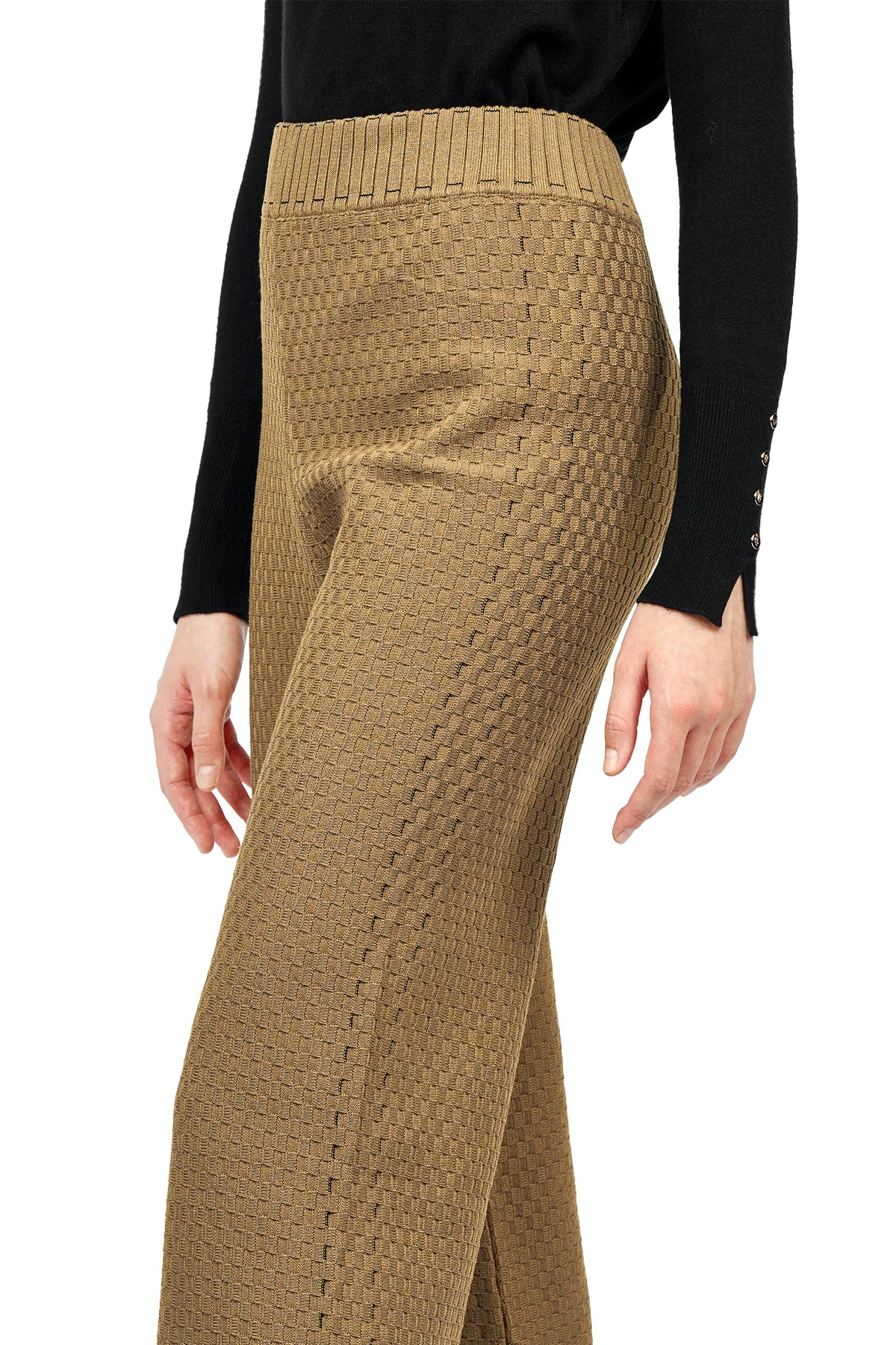 Malika Knit Pants - Camel - Nada Puspita