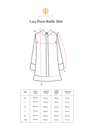 Lace Poem Ruffle Shirt - Yellow