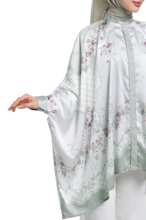 Lace Poem Batwing Top - Sage