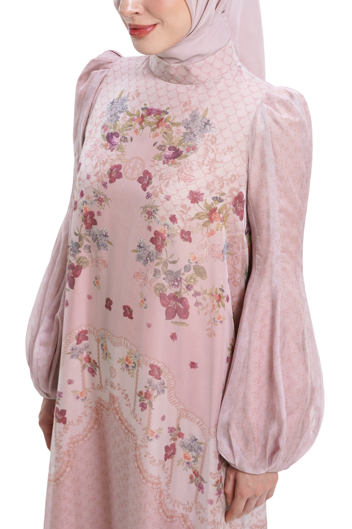 Lace Poem Loose Dress - Pink - Nada Puspita Lace Poem Loose Dress - Pink - Nada Puspita