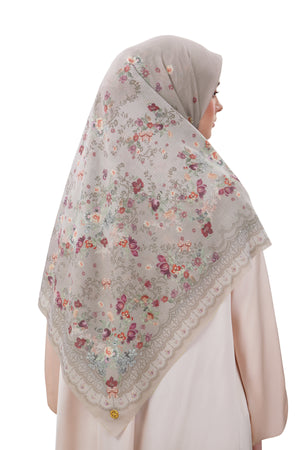 Lace Poem Series Large - Gray