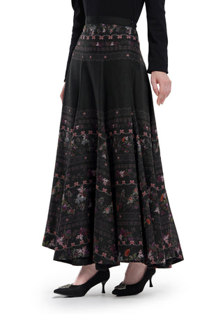 Lace Poem Skirt - Black