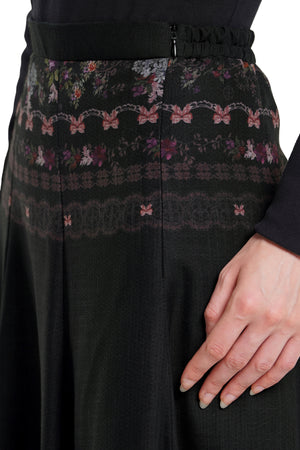 Lace Poem Skirt - Black