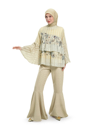 Lace Poem Tiered Blouse - Butter