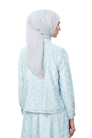 Laura Crop Shirt - Blue