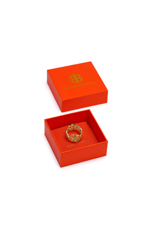 Lila Ring Brooch - Gold