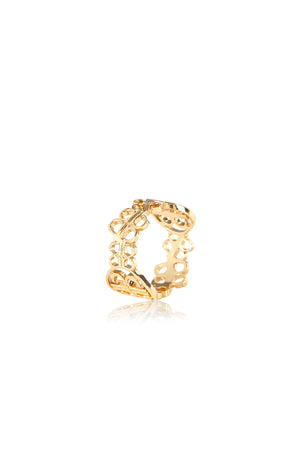 Lila Ring Brooch - Gold