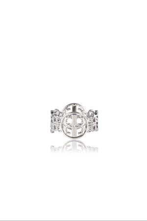 Lila Ring Brooch - Silver