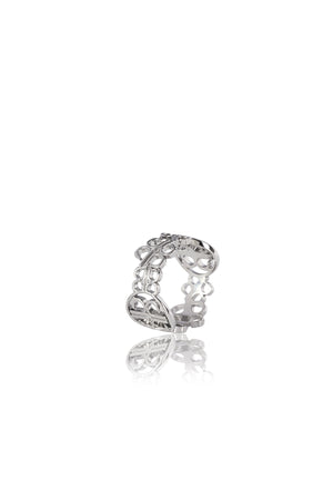 Lila Ring Brooch - Silver