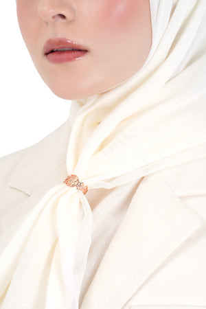 Lila Ring Brooch - Rose Gold