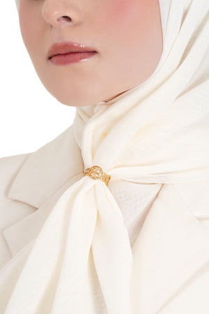 Lila Ring Brooch - Gold