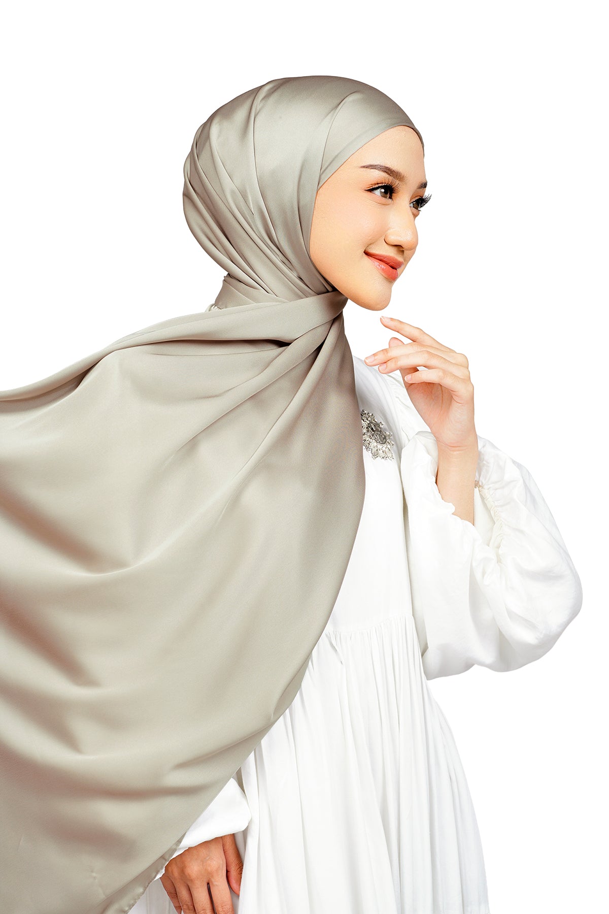 Luxe Easy Shawl - Light Gray