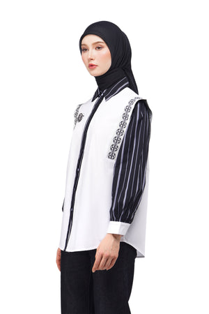 Madelyn Stripe Shirt - Black