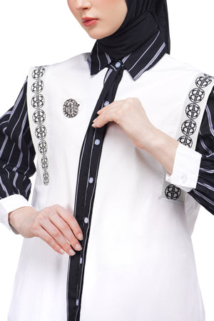 Madelyn Stripe Shirt - Black