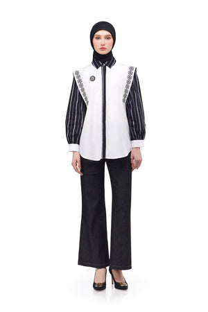 Madelyn Stripe Shirt - Black