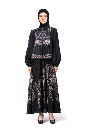 Monoglam Crop Shirt - Black