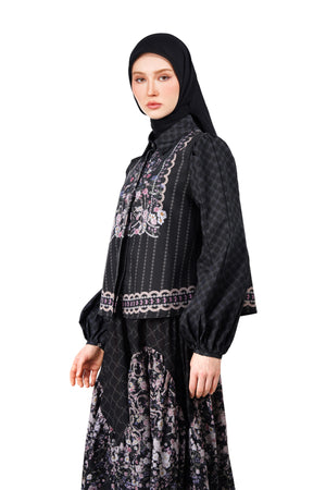 Monoglam Crop Shirt - Black