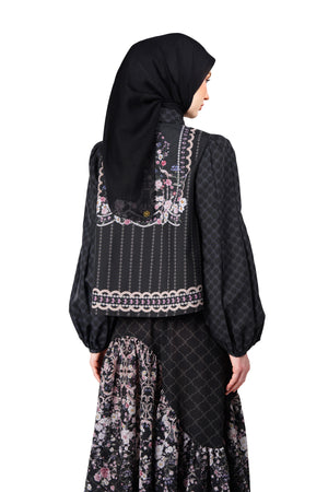 Monoglam Crop Shirt - Black