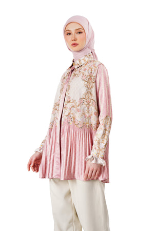 Monoglam Pleated Shirt - Pink
