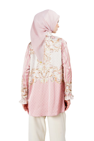 Monoglam Pleated Shirt - Pink