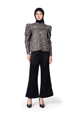 Monoglam Puffy Blouse - Black