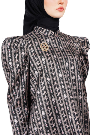 Monoglam Puffy Blouse - Black